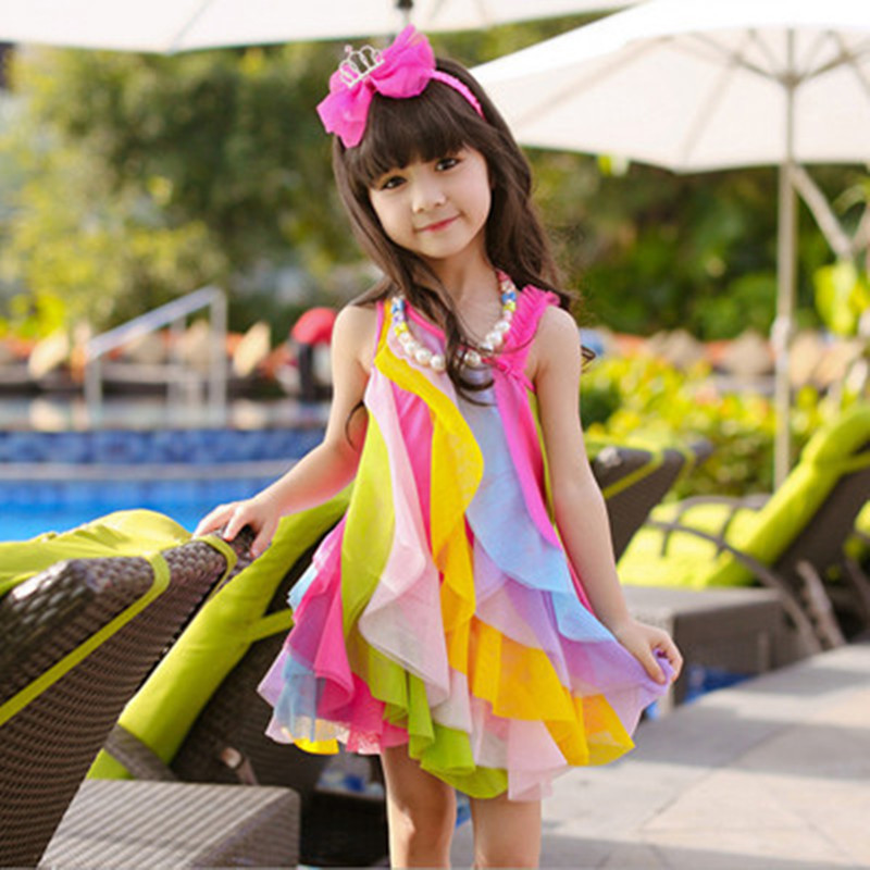 Baby Clothing Line - Zomer Meisjes Jurk Geen Ketting Koreaanse