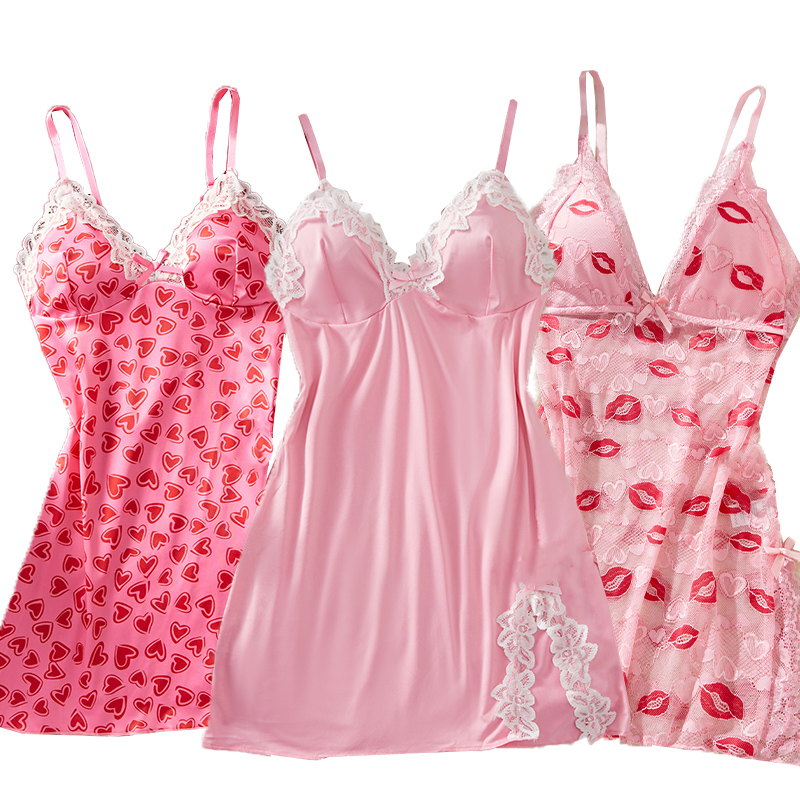Baby Clothing For Sleep - Sexy nachtjurkset, sexy damesnachtjurk met jarretels,