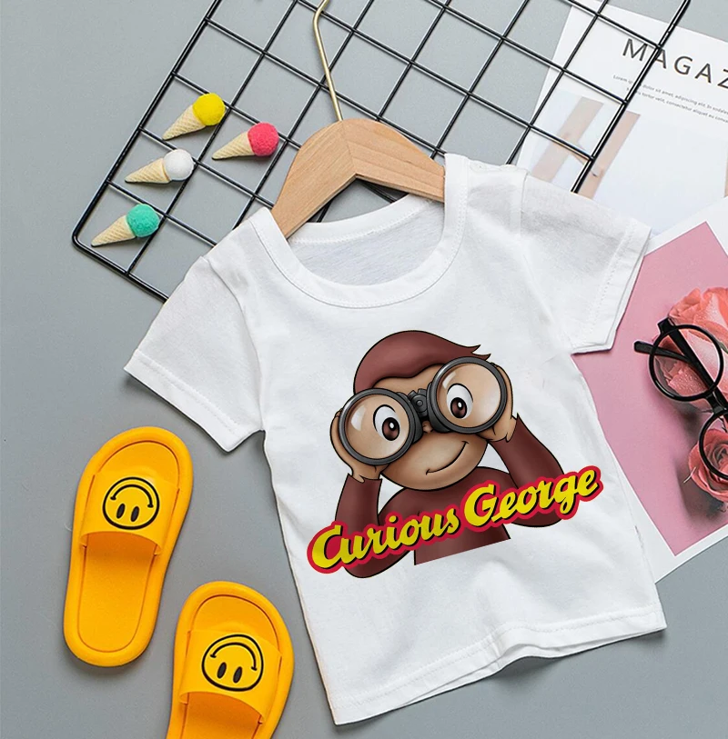 Curious George Cartoon Print T - Baby Clothing Sale recensie en prijs
