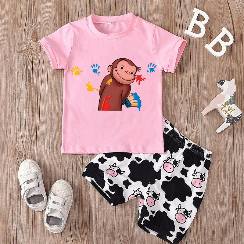 Curious George Cartoon Print T - Baby Clothing Sale recensie en prijs