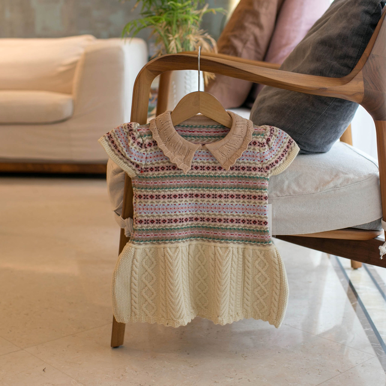 Vintage Engeland Jacquard gebr - Baby Clothing Line recensie en prijs