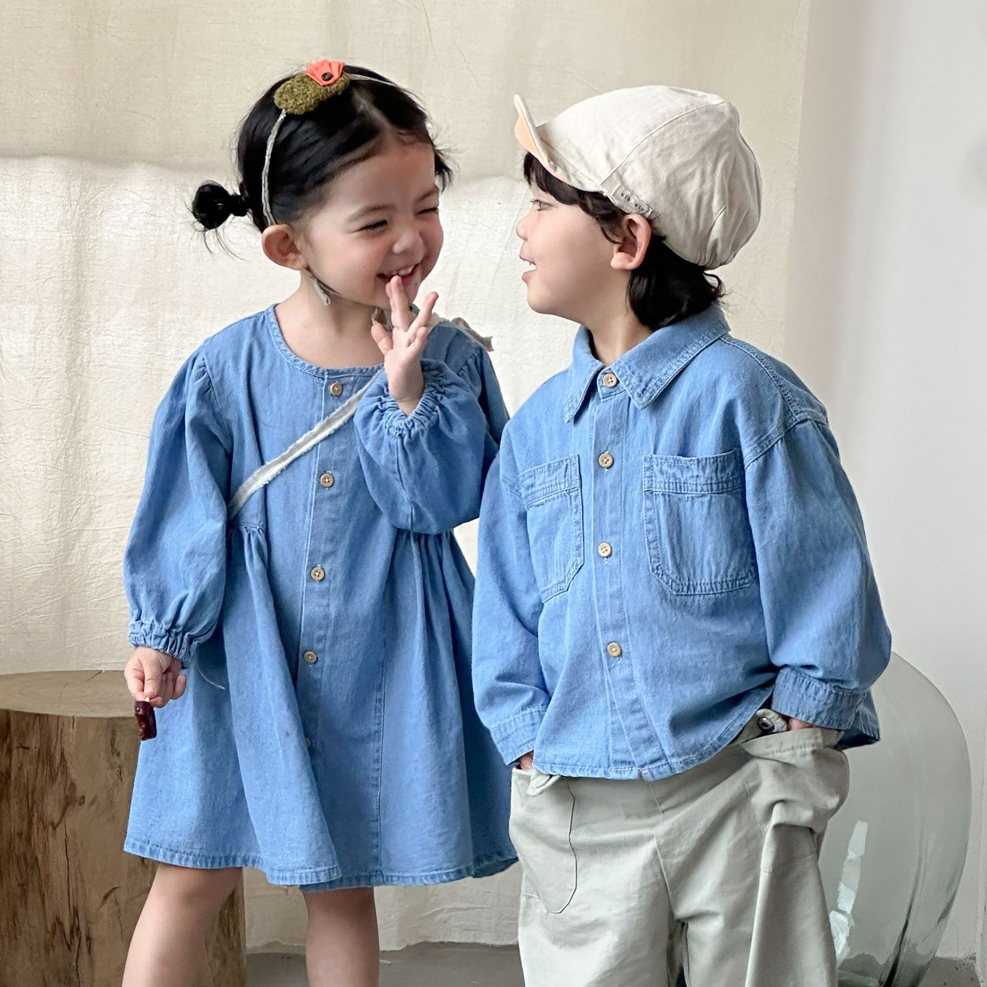 Meisjes denimjurk kinderen 202 - Baby Clothing Line recensie en prijs