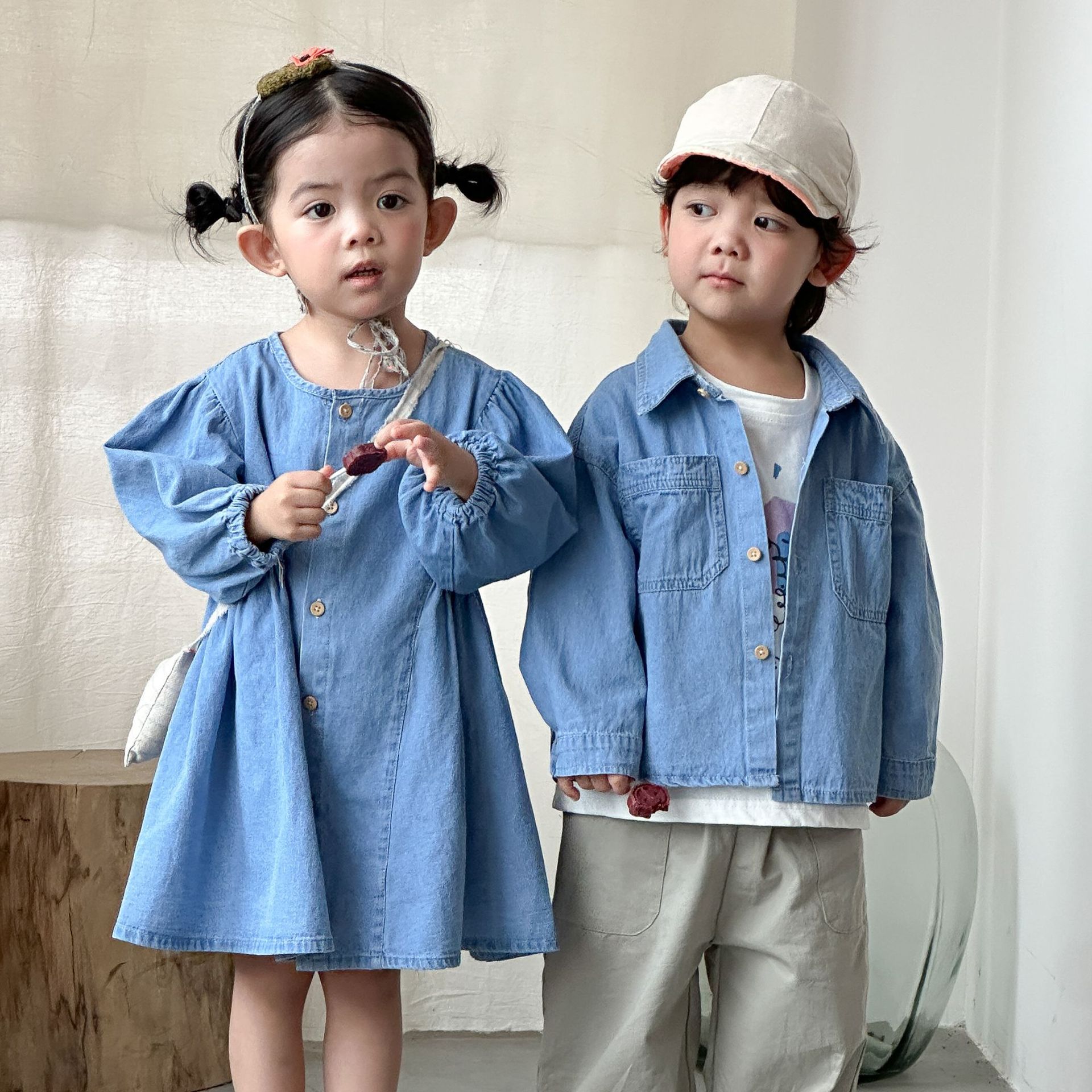 Meisjes denimjurk kinderen 202 - Baby Clothing Line recensie en prijs