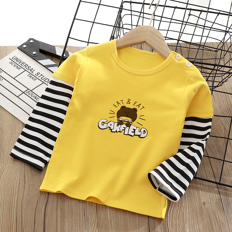 Lente Herfst Katoenen T-shirts - Baby Clothing Yellow recensie en prijs